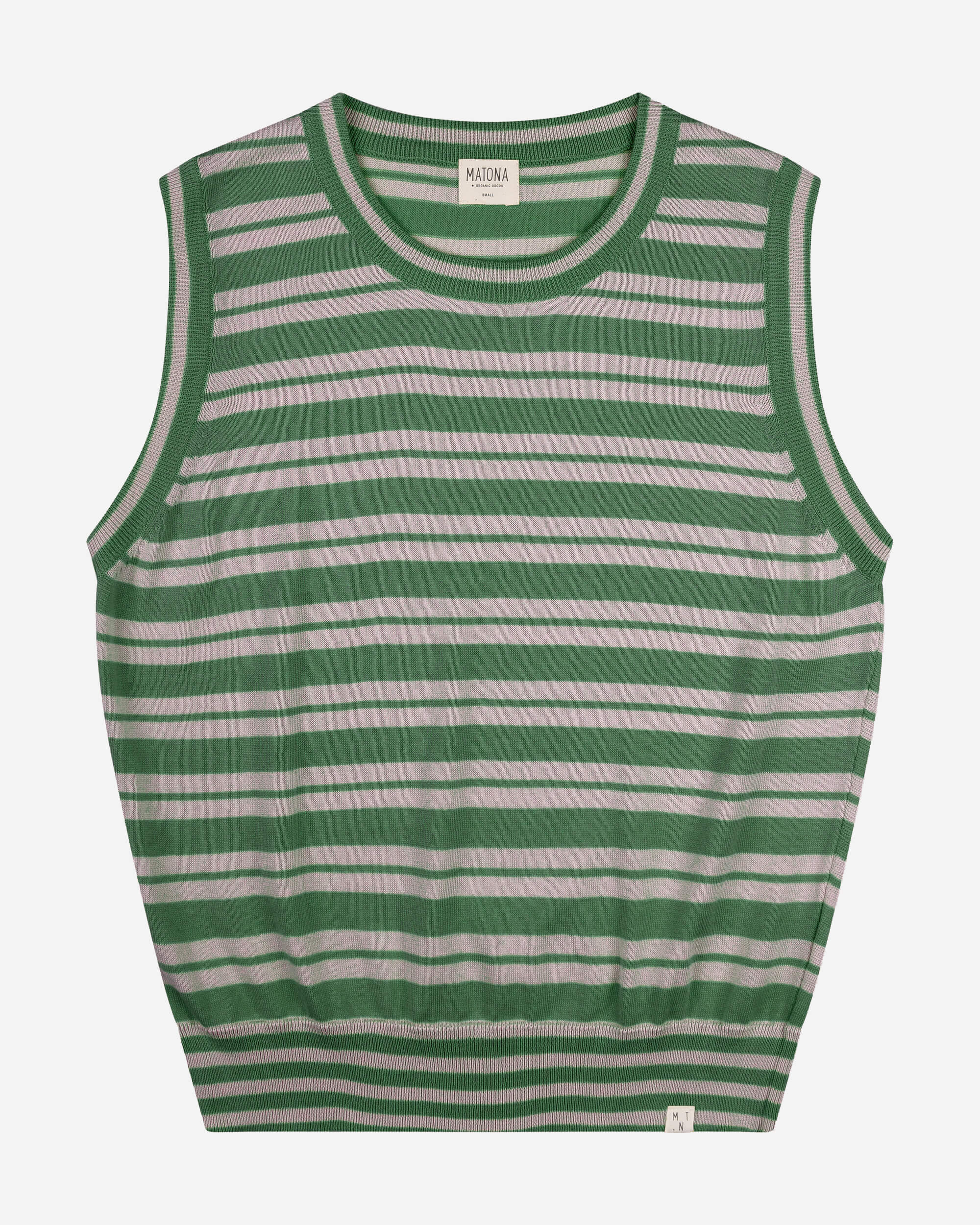 Cotton Knit Top fir/lavender