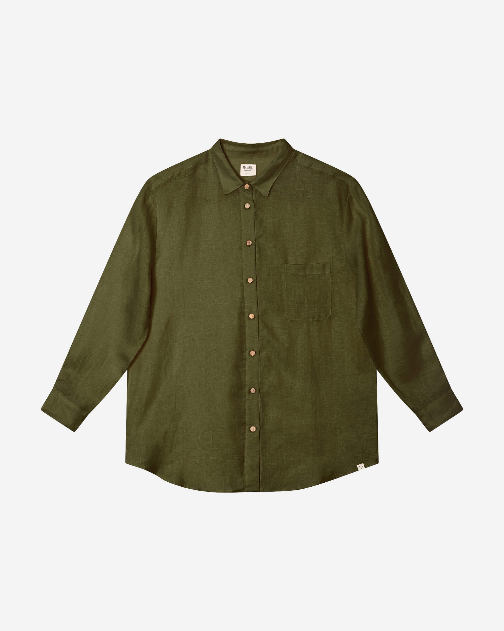 Linen Shirtblouse olive