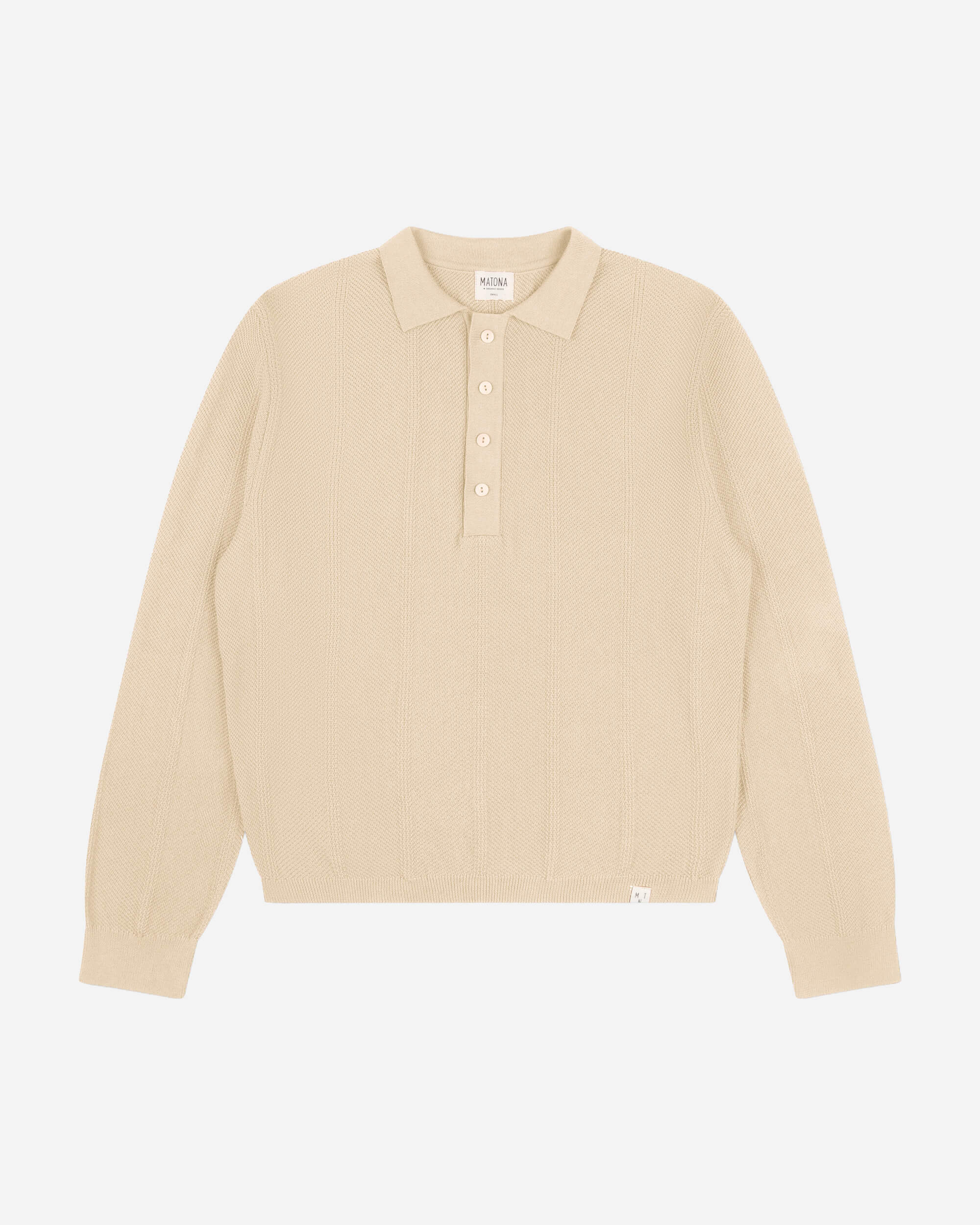 Polo Knit Sweater bone
