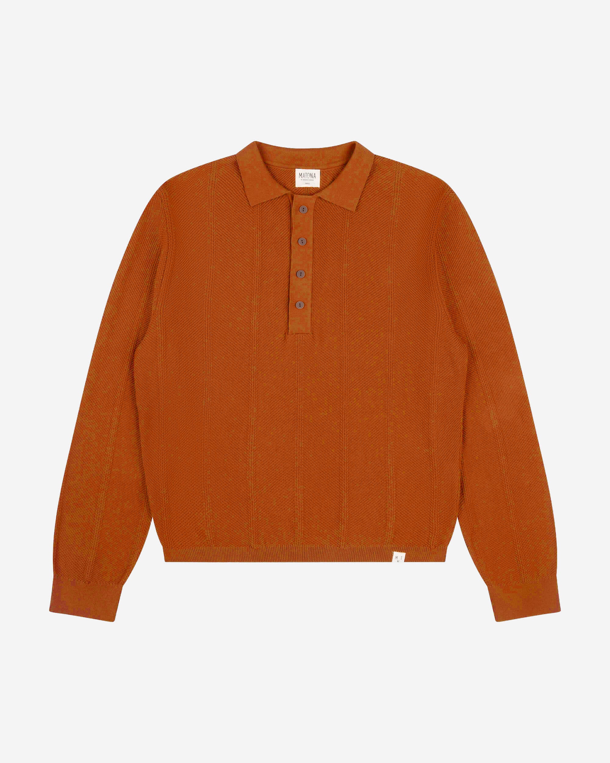 Polo Knit Sweater copper