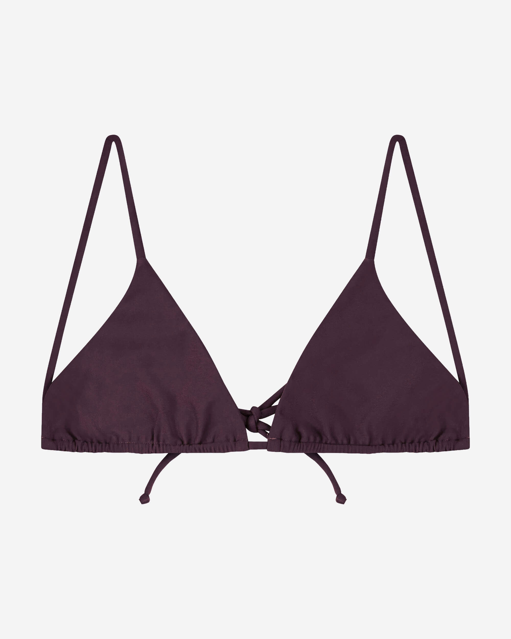 Triangle Bikini Top aubergine