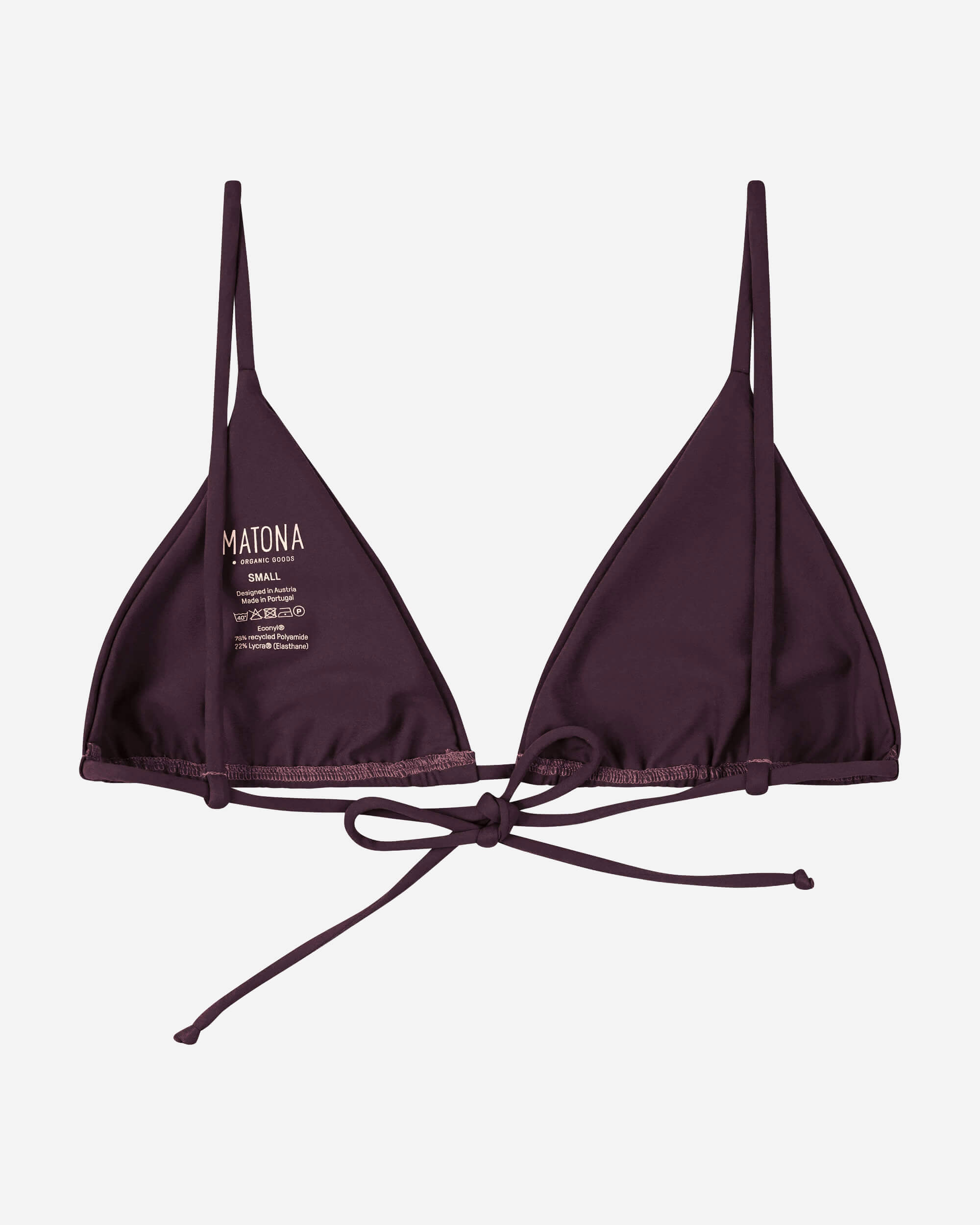 Triangle Bikini Top aubergine