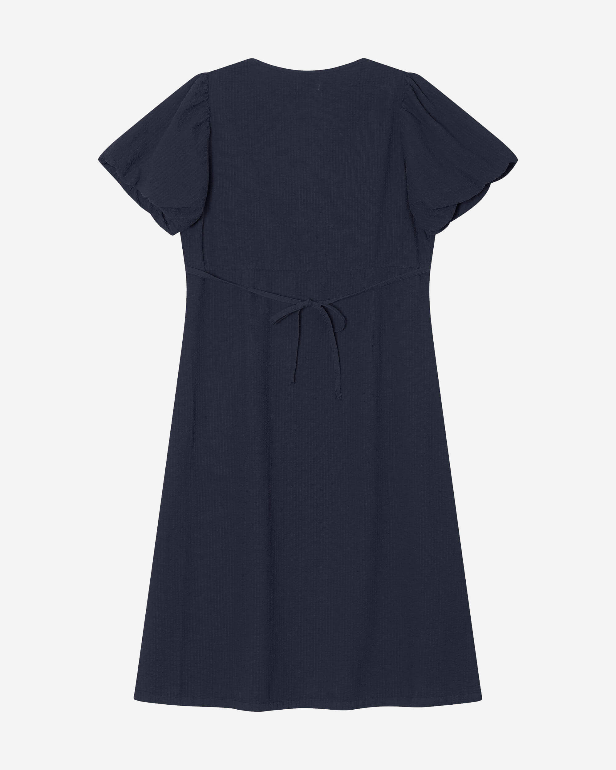 V-Neck Dress navy