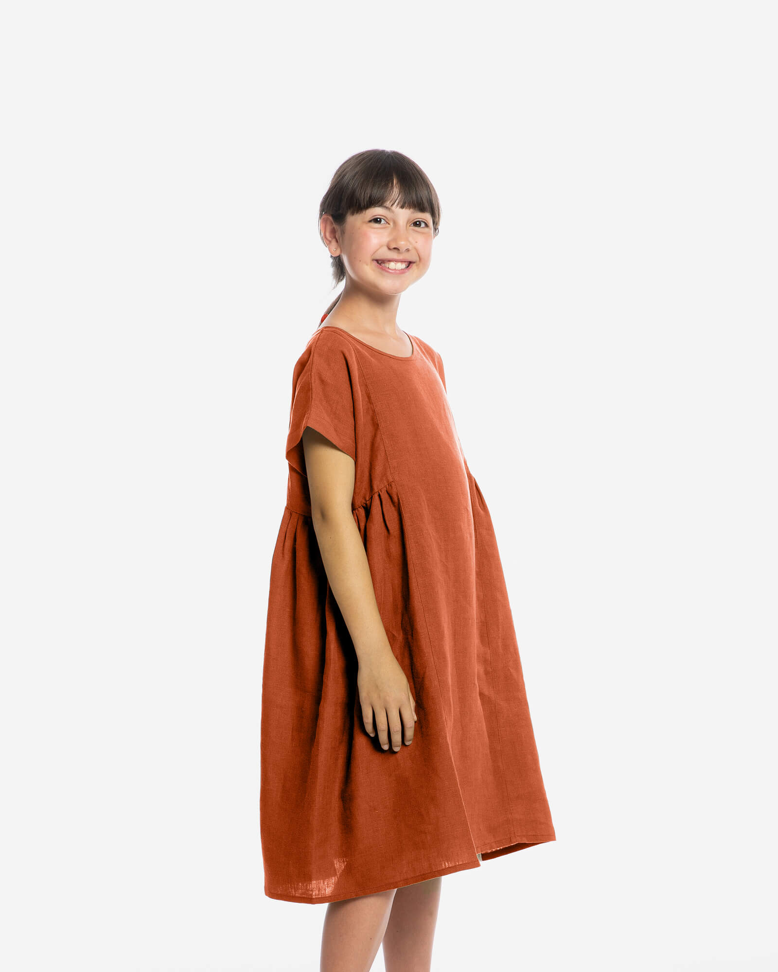chinese dress ladies Buy Women's Linen Cotton Casual Wear Boxy Fit Dress|Cottonworld main image 1