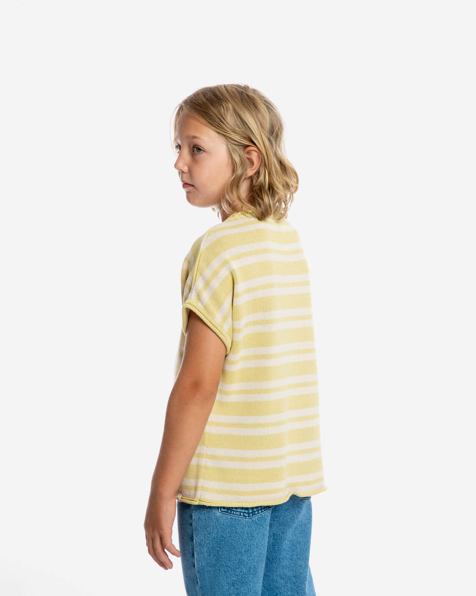 Boxy Knit T-Shirt vanilla/bone