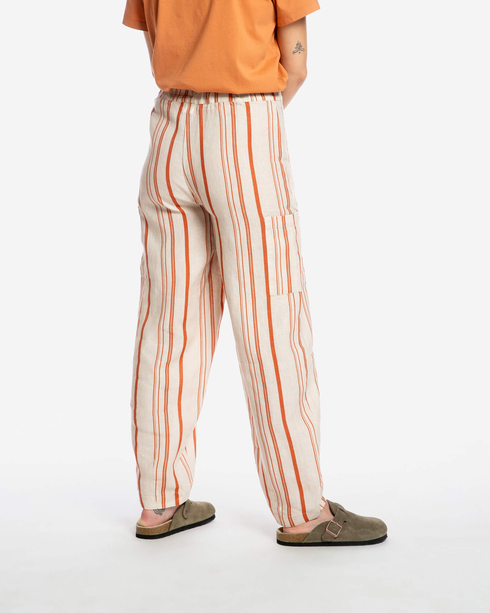 Barrel Leg Pants striped