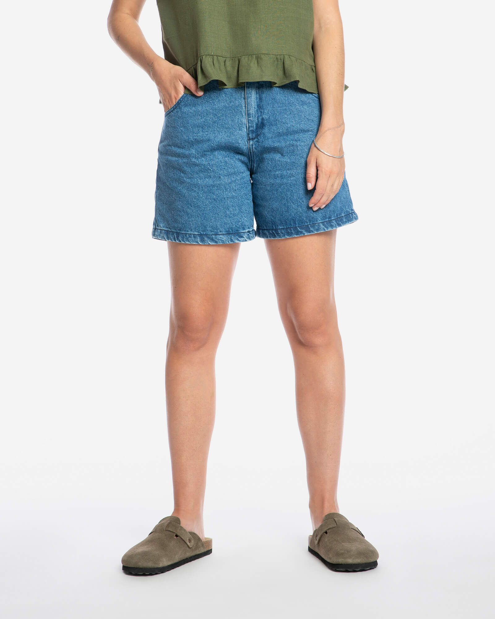 Denim Shorts mid blue