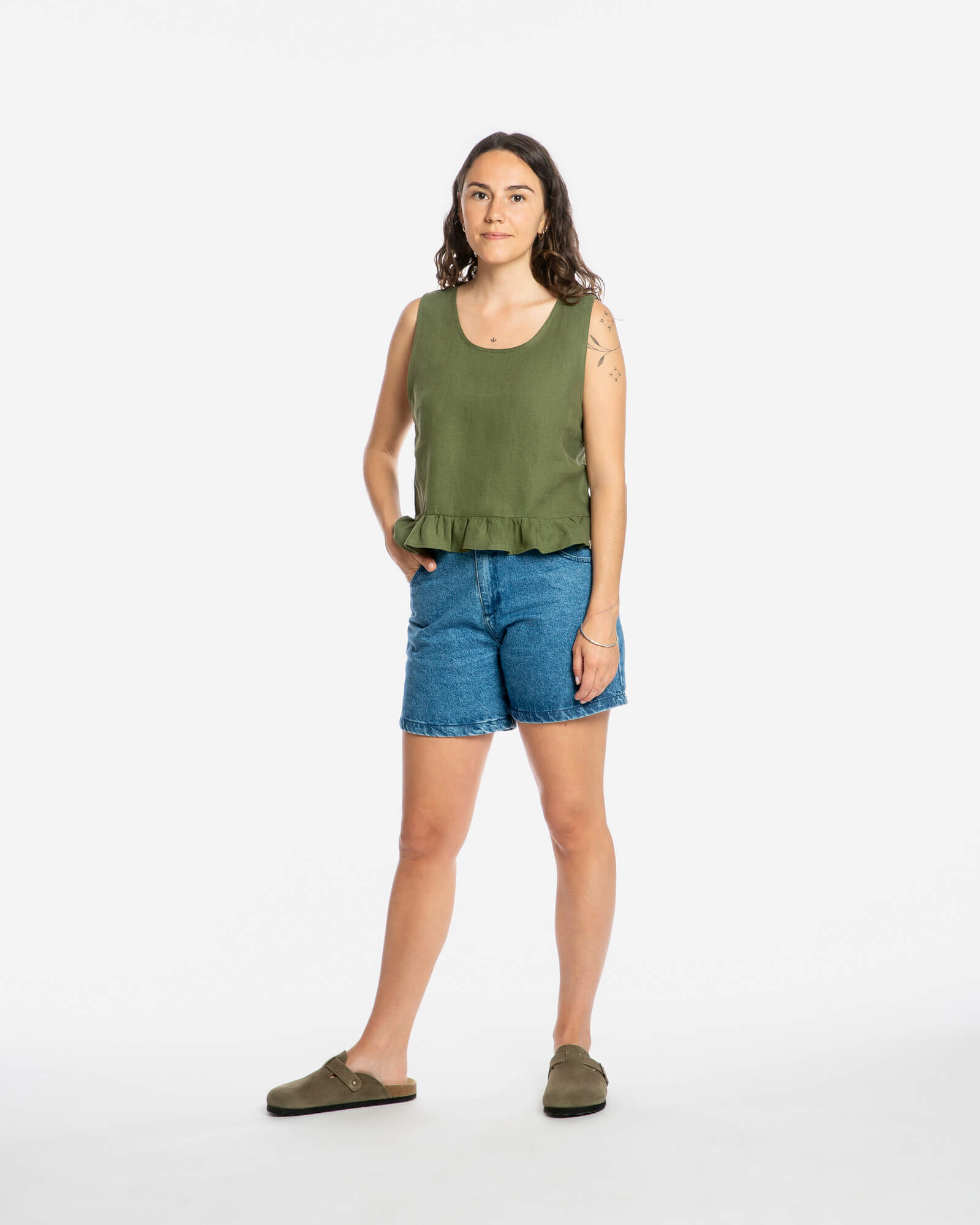 Denim Shorts mid blue