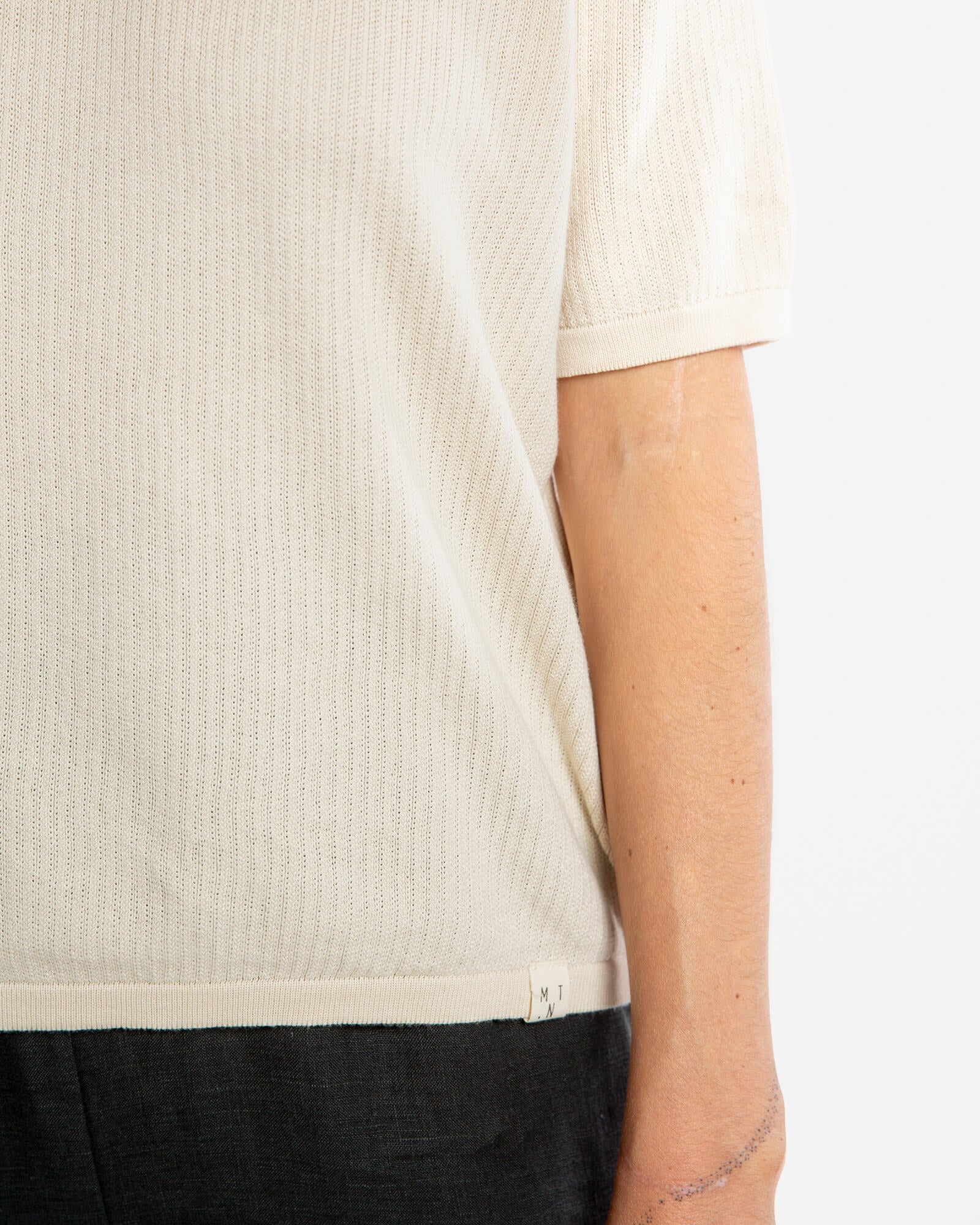 Knit T-Shirt bone