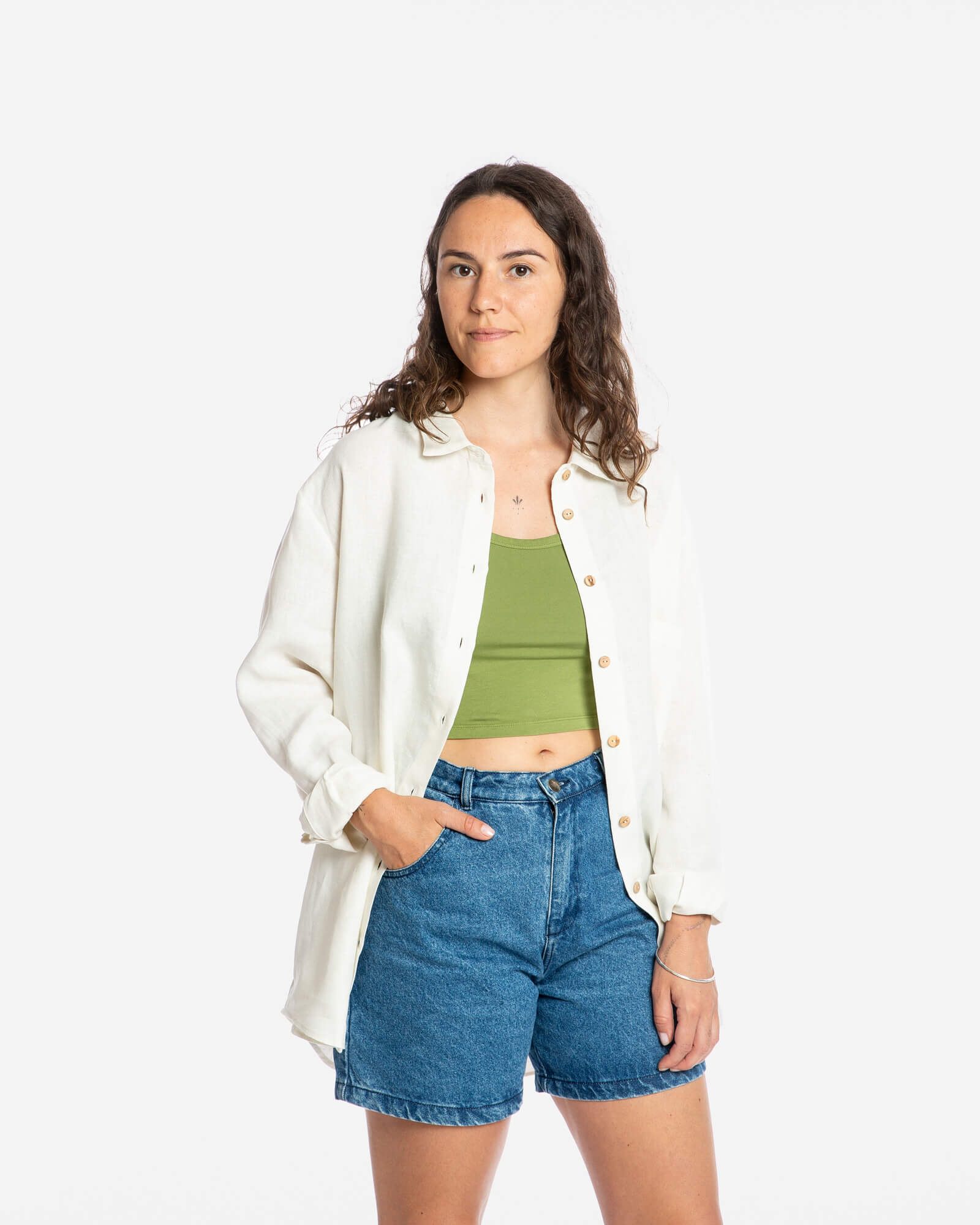 Linen Shirtblouse white