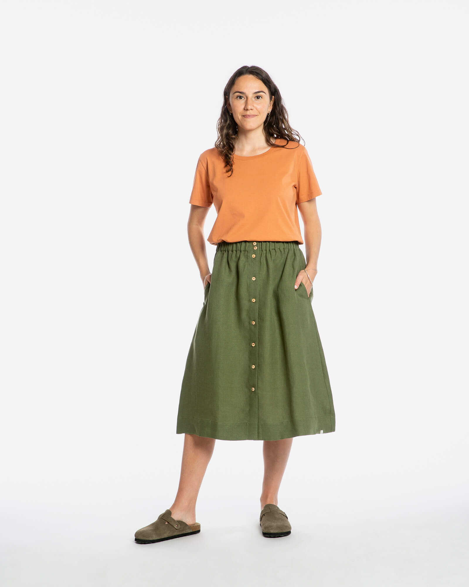 Midi Skirt olive