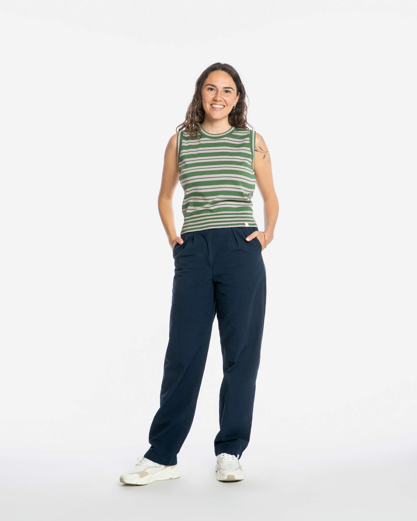 Pleated Pants navy