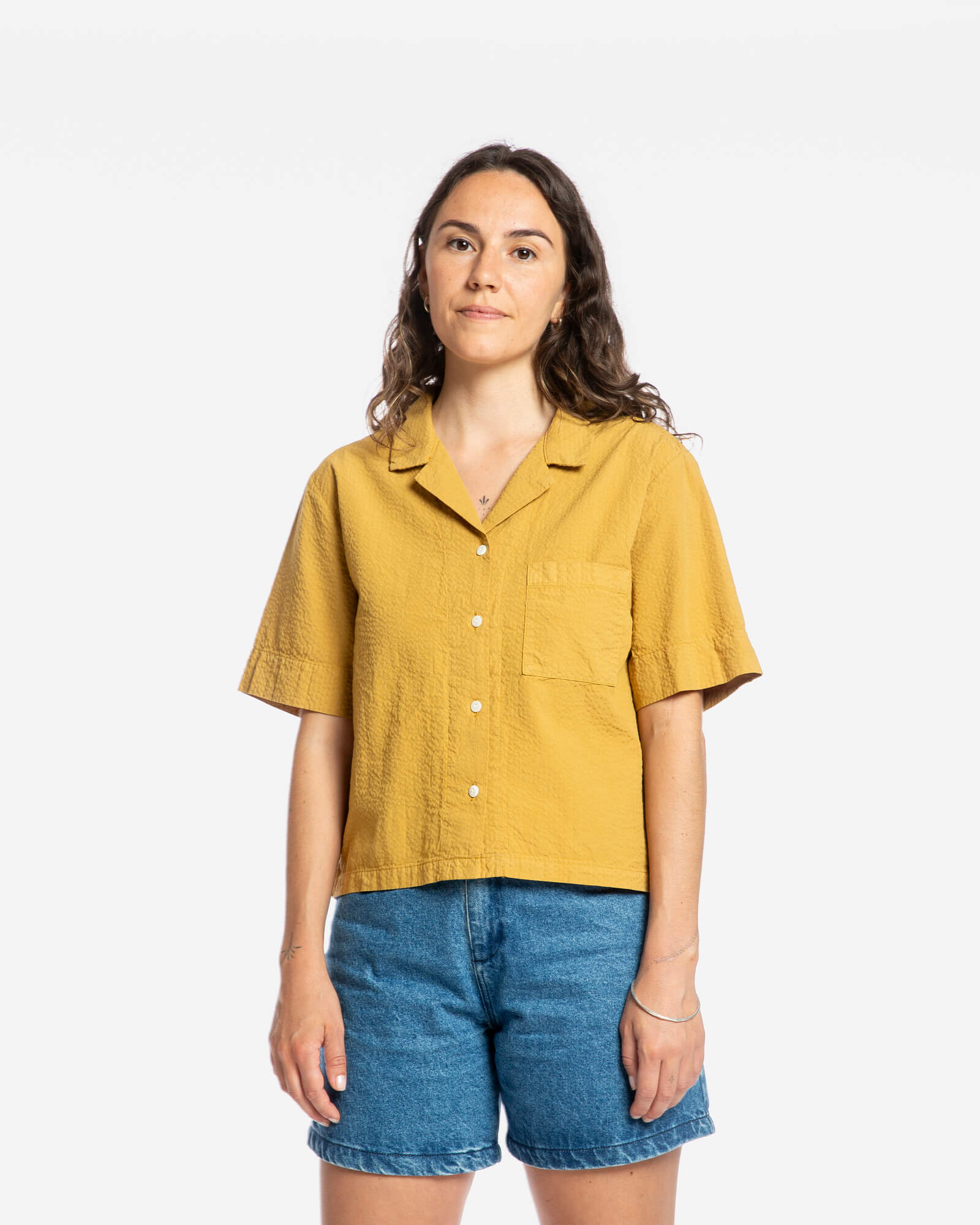 Seersucker Blouse honey
