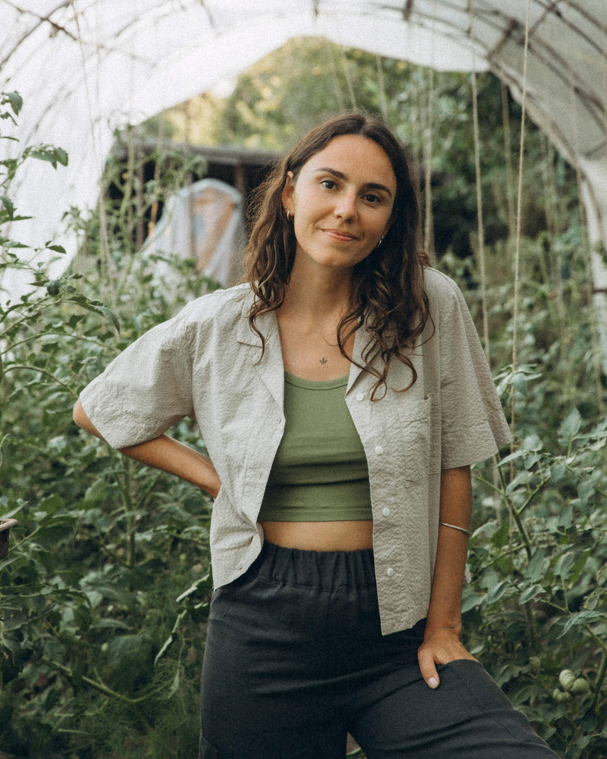 Basic Crop Top olive