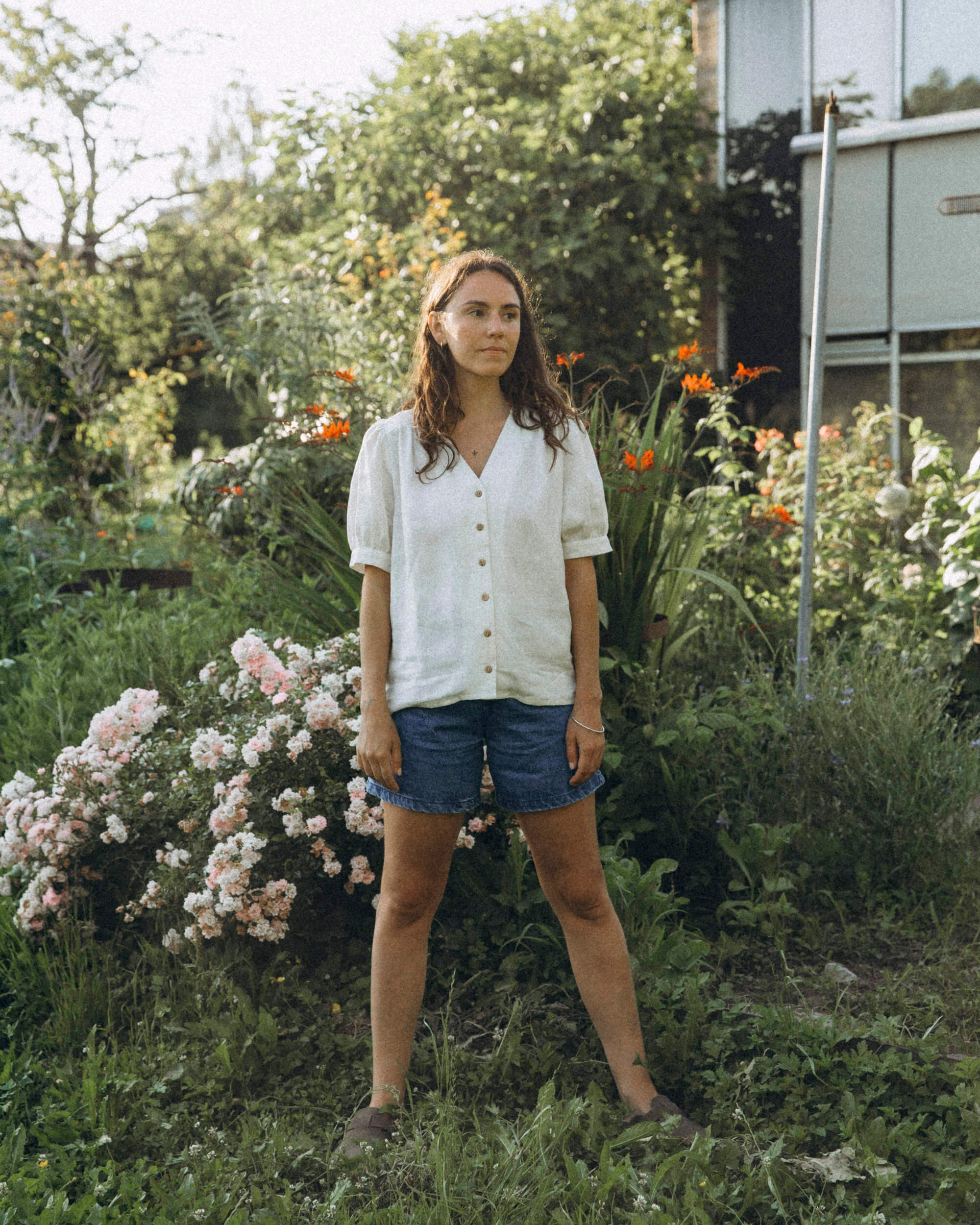 Denim Shorts mid blue
