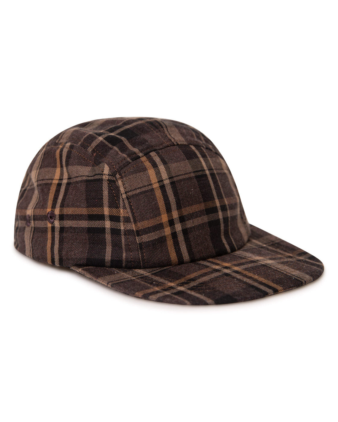 Cap dark tartan