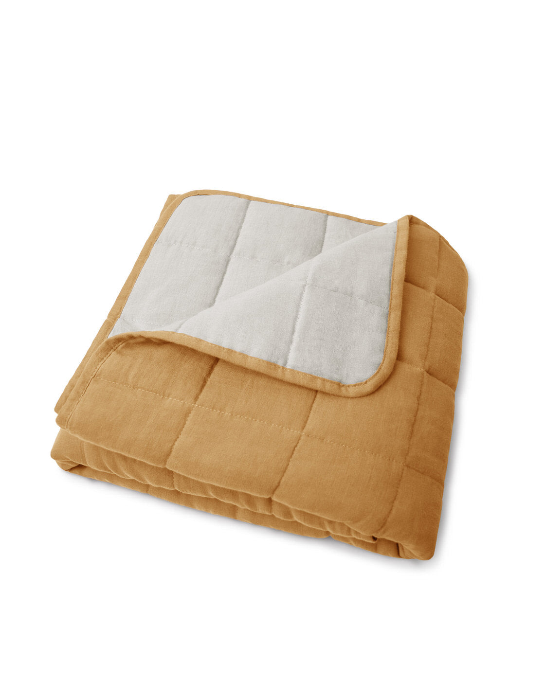 Quilted Blanket milk/honey