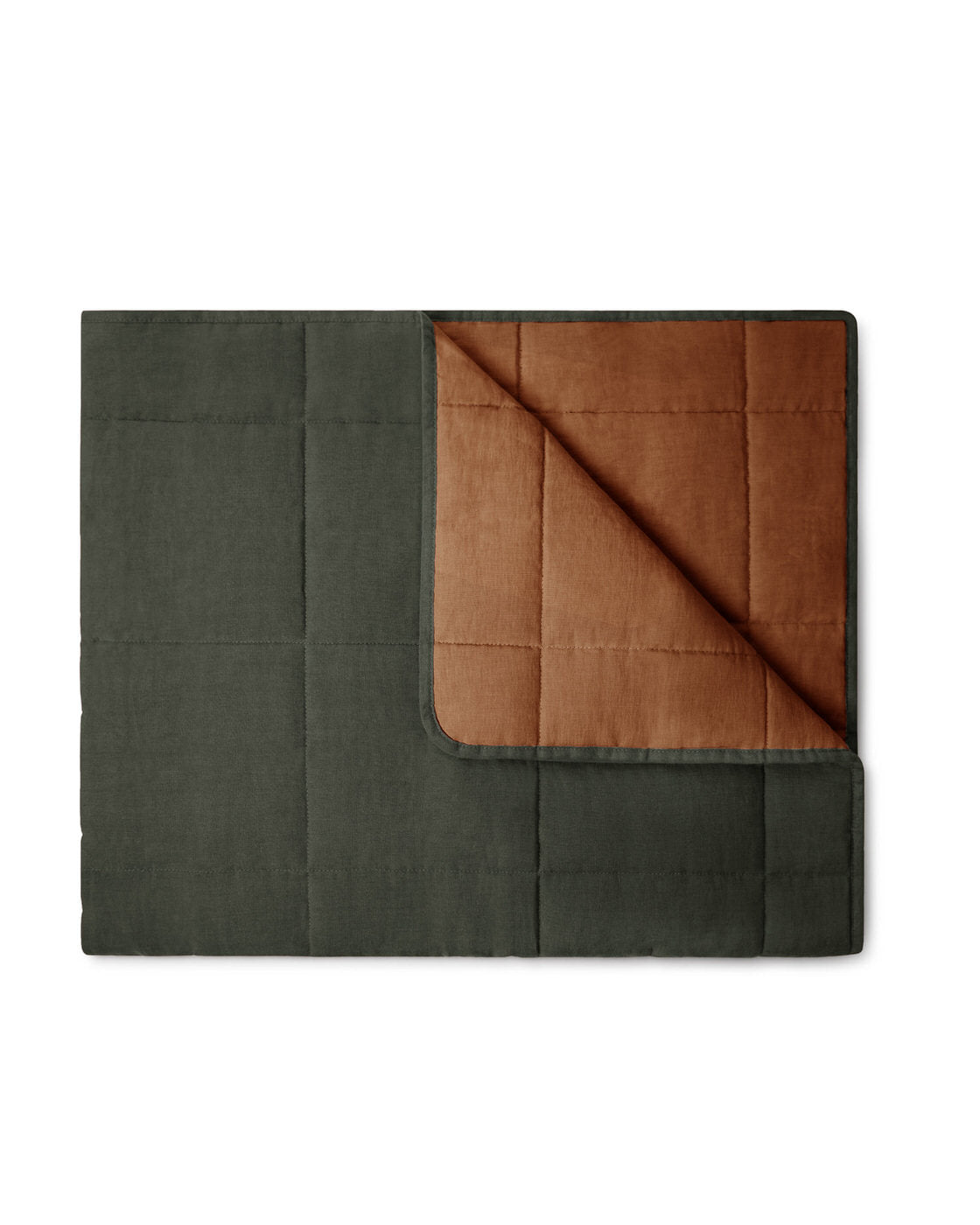 Quilted Blanket pine/hazel