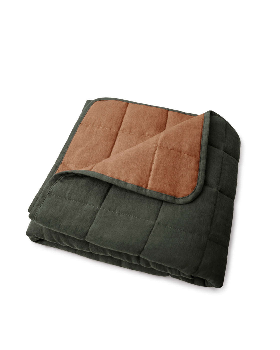 Quilted Blanket pine/hazel