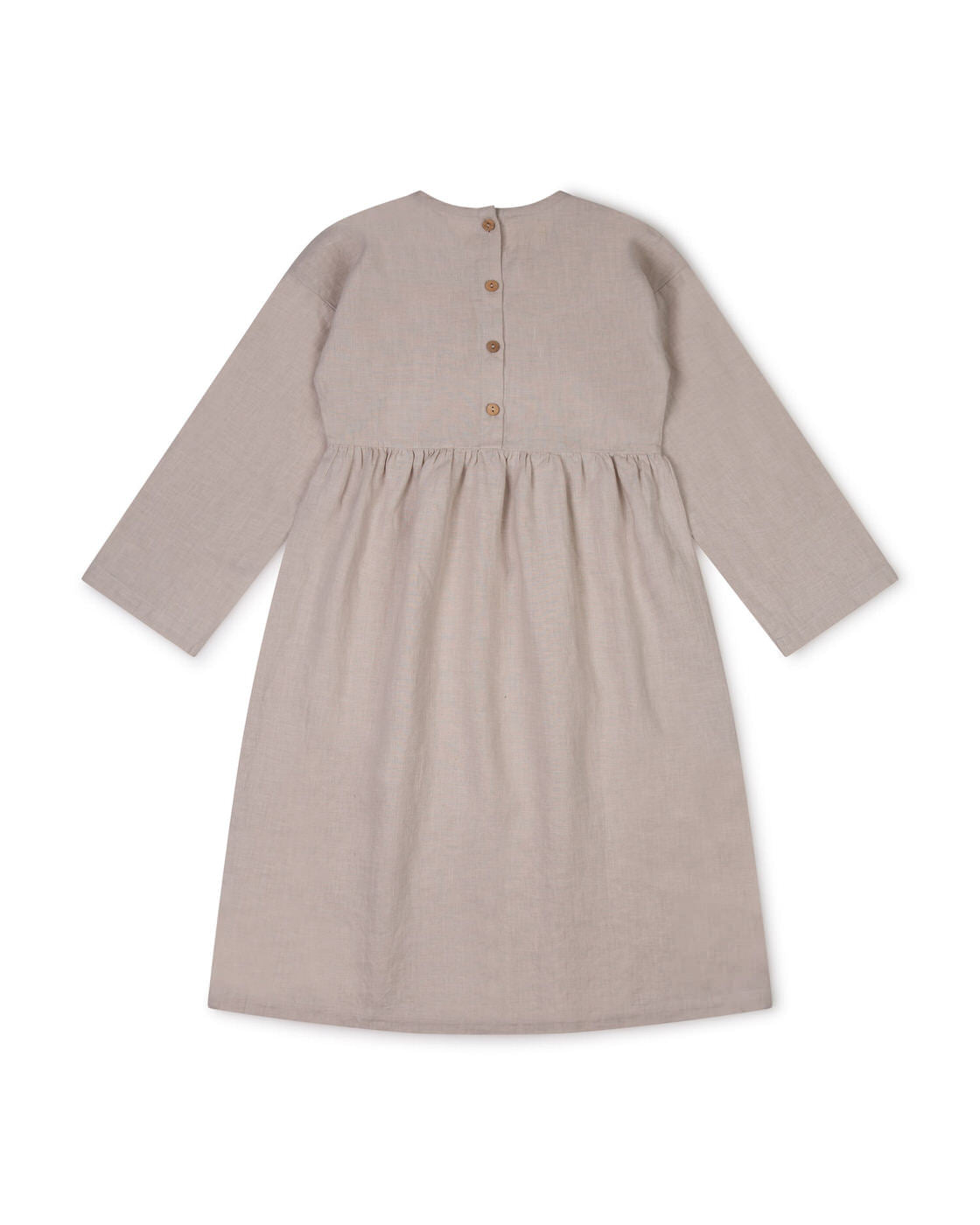 Linen Longsleeve Dress pale clay