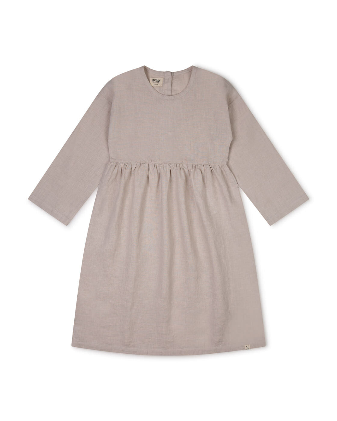 Linen Longsleeve Dress pale clay