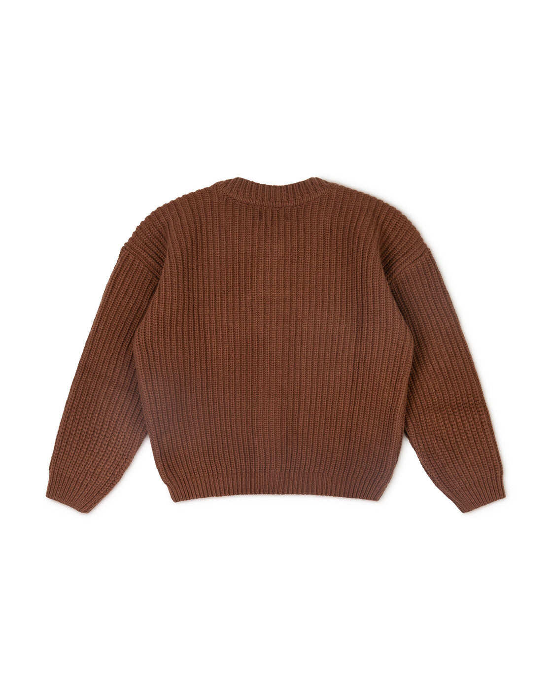 Round Neck Cardigan tabacco