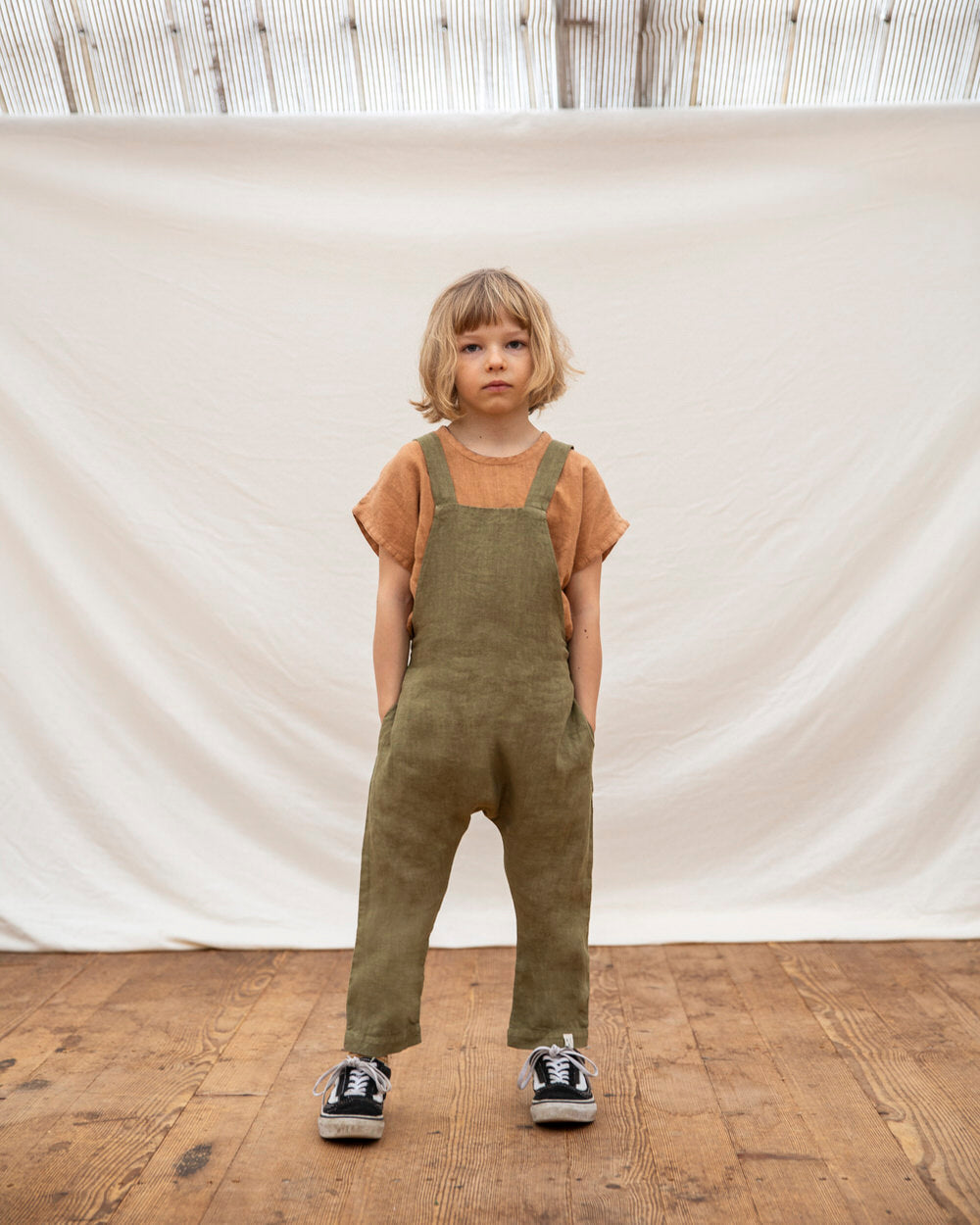 Salopette olive