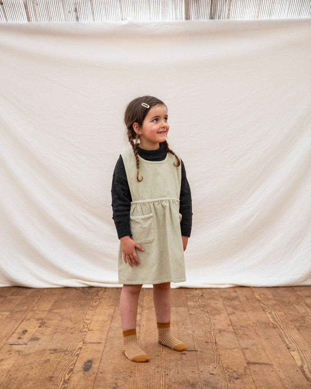 Pinafore Dress icelandic moss