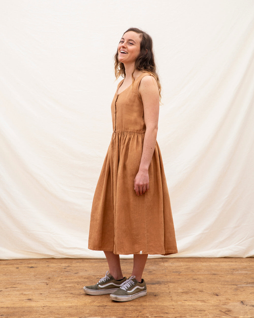 Gathered Dress hazel
