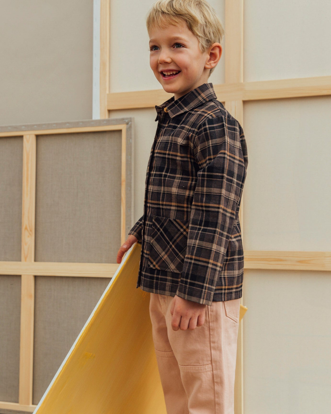 Workshirt dark tartan