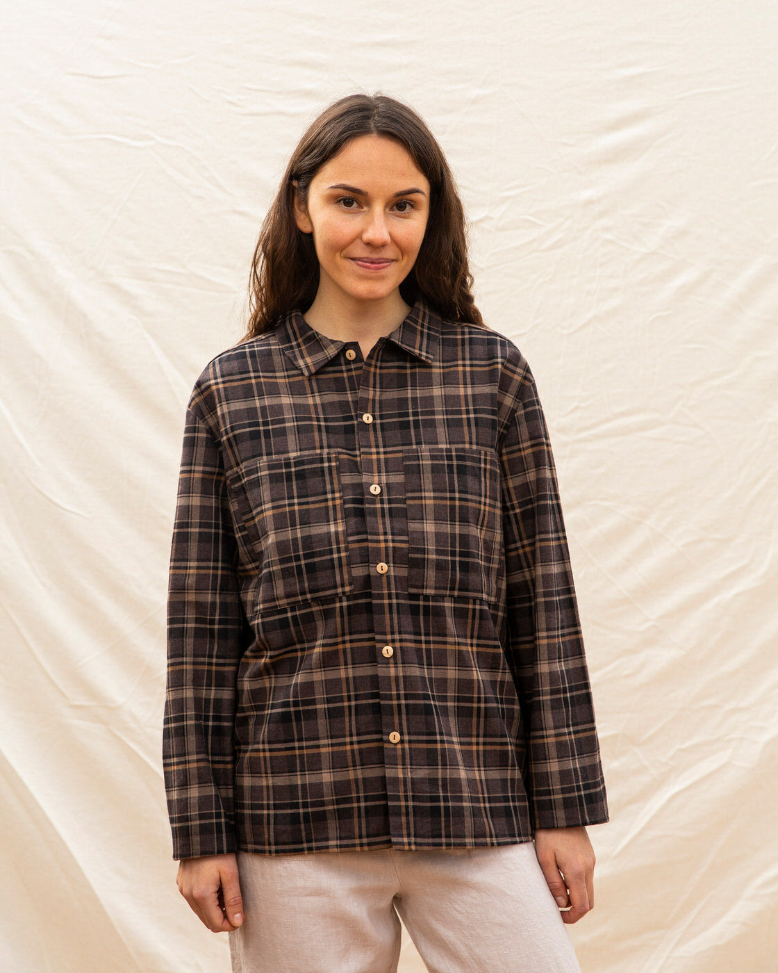 Bobbie Shirt dark tartan