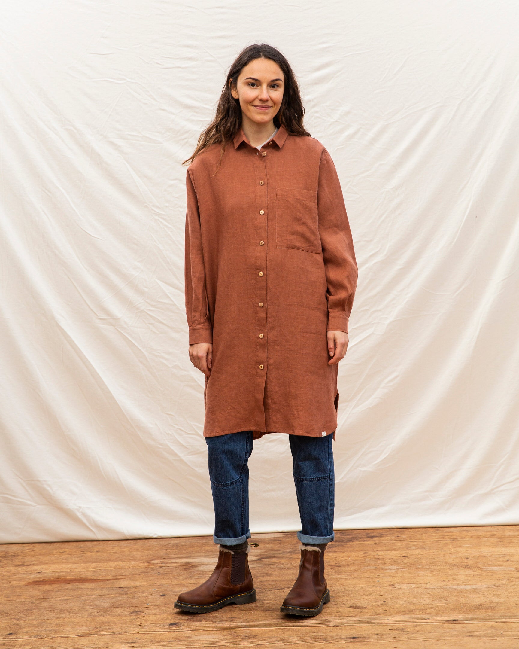 Shirtdress russet