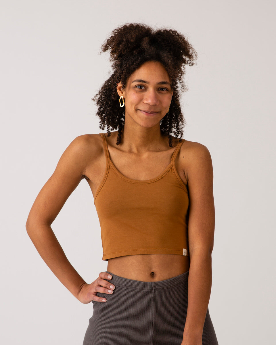 Basic Crop Top toffee