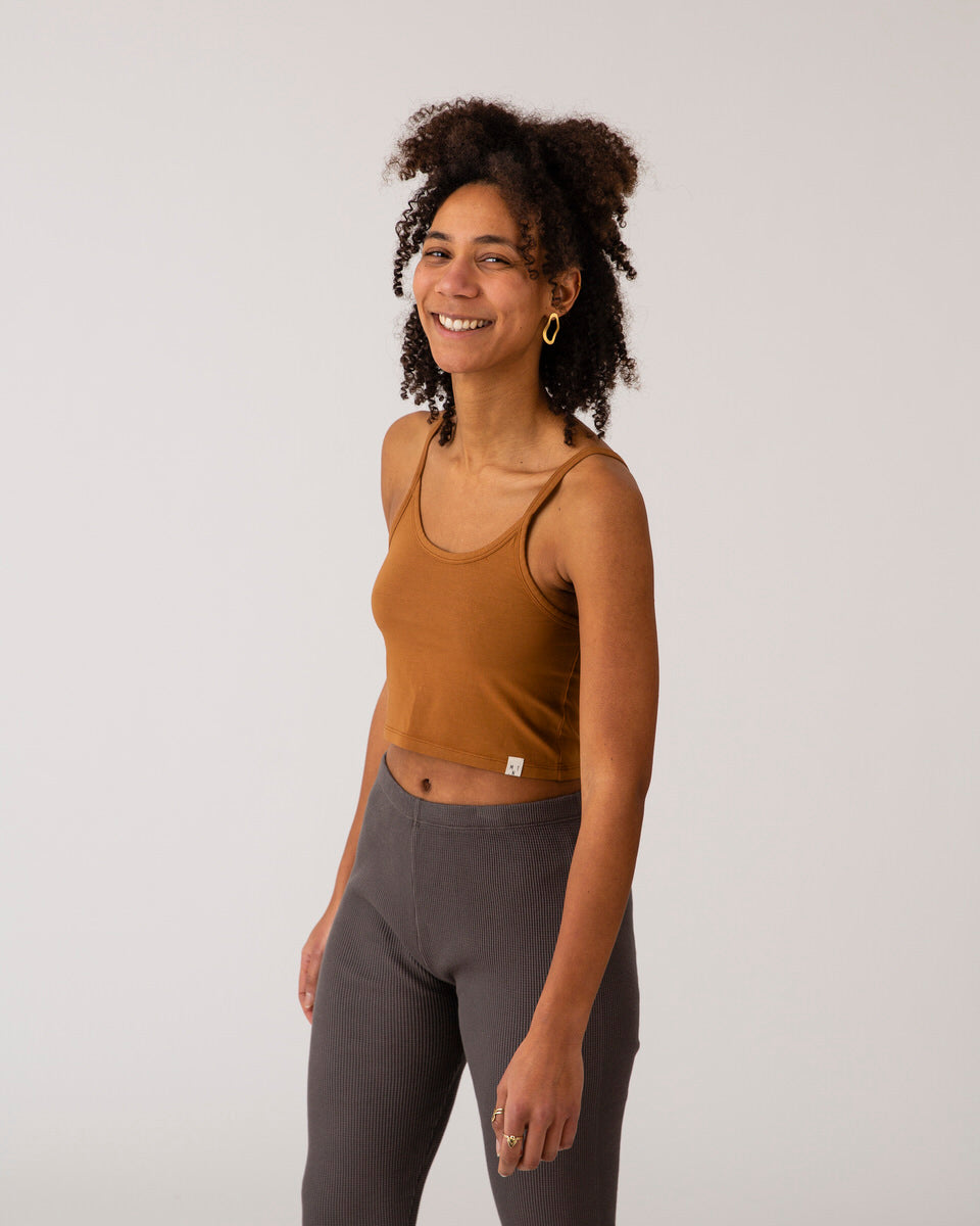Basic Crop Top toffee