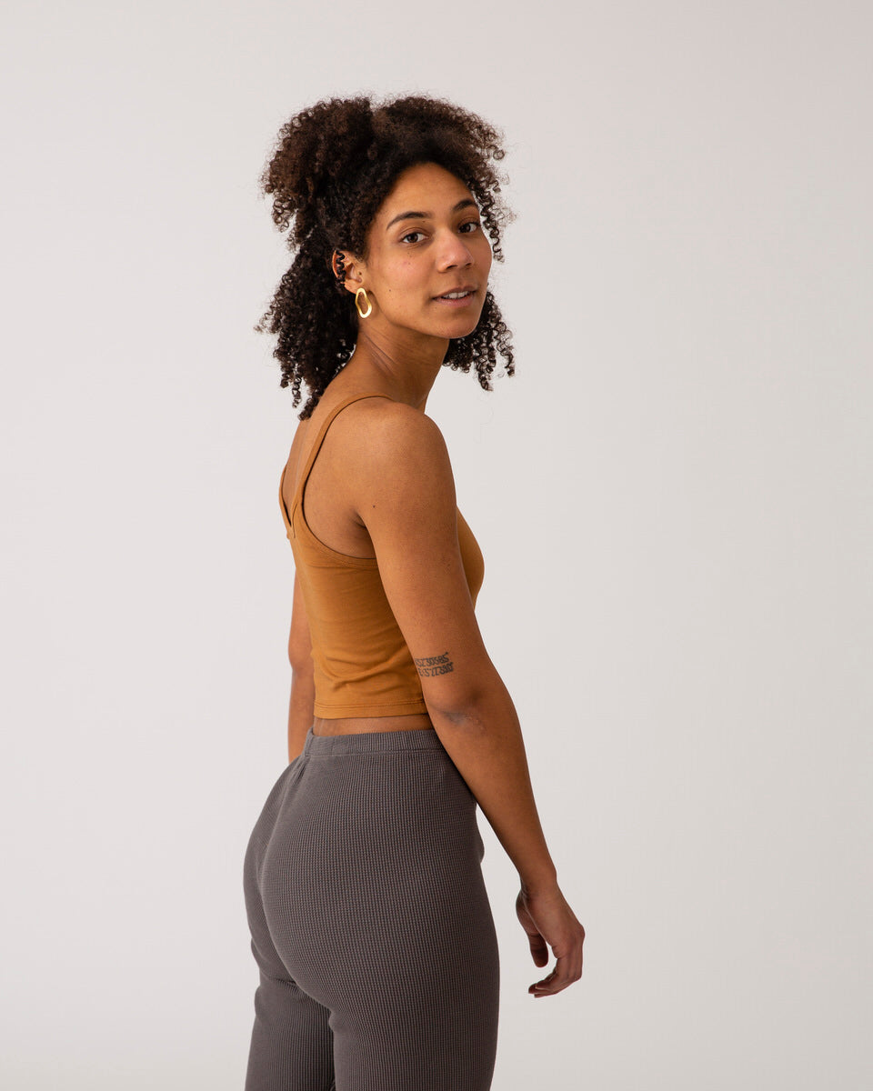 Basic Crop Top toffee