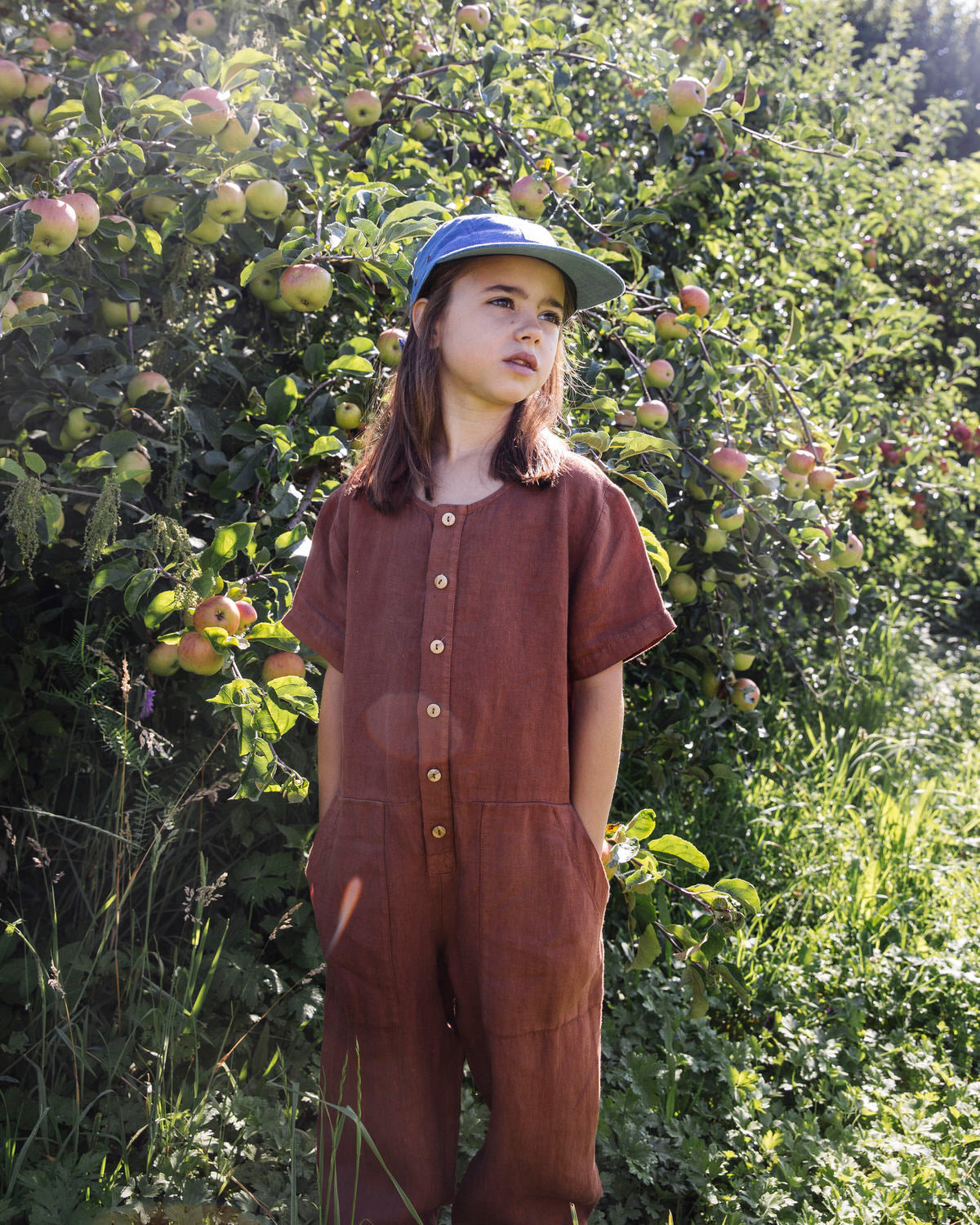 Short-Sleeved Overall denim