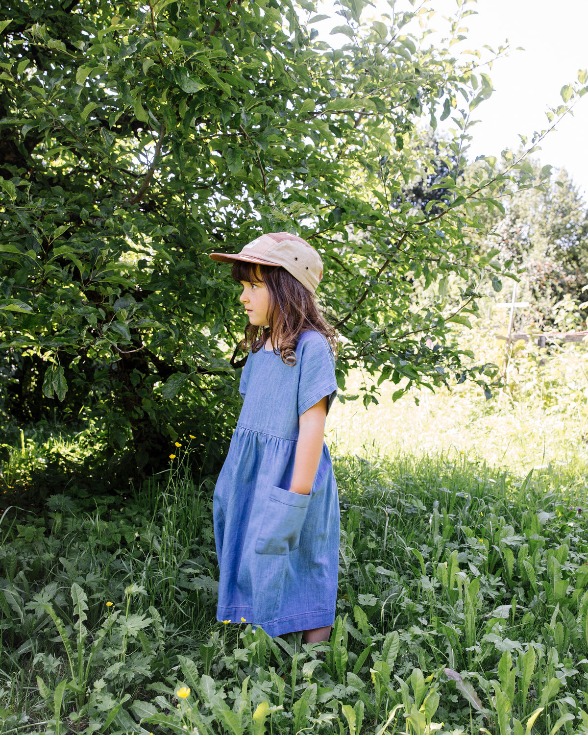Oversized Dress tan/striped