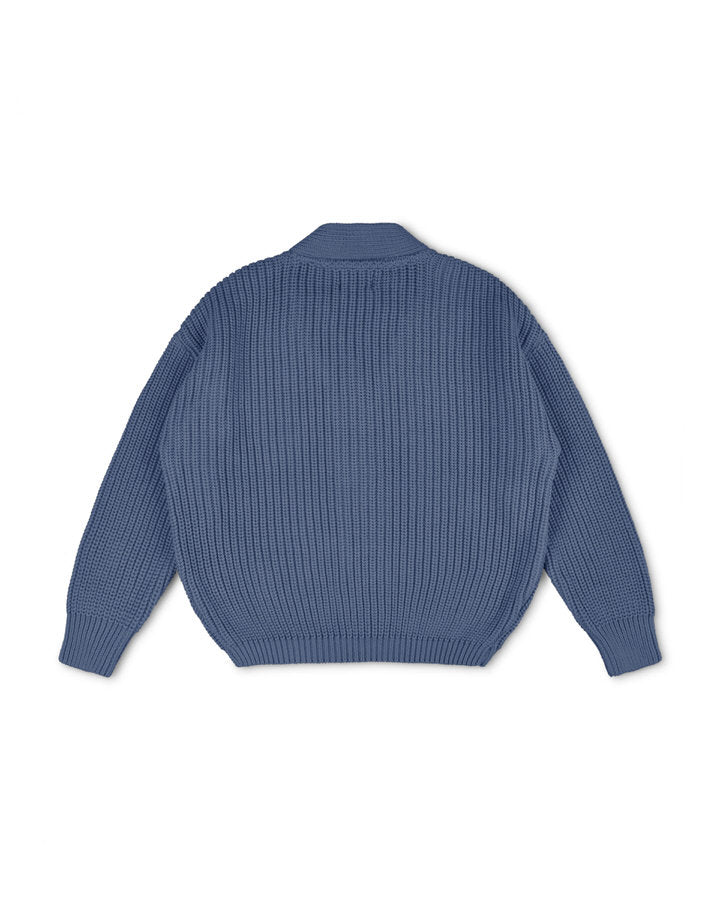 Chunky Cardigan ash blue