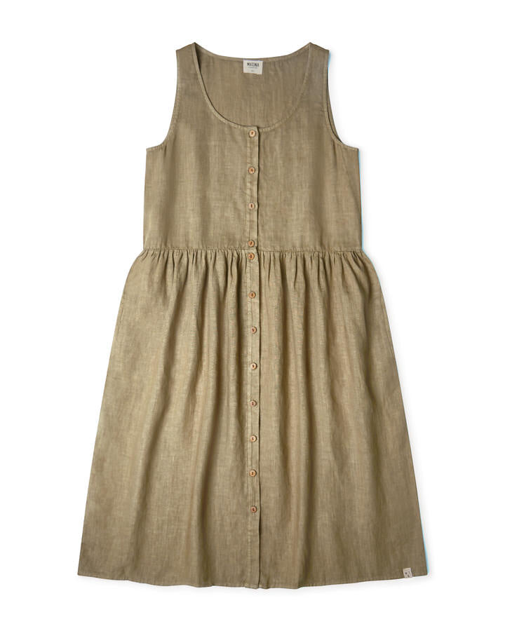 Gathered Dress willow