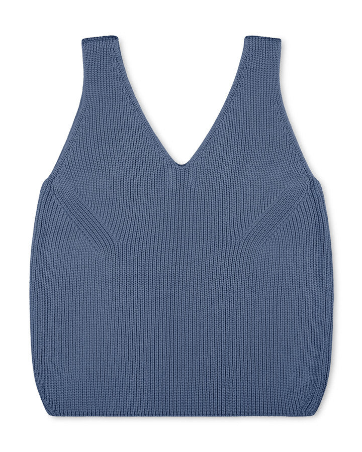 Knit Top ash blue