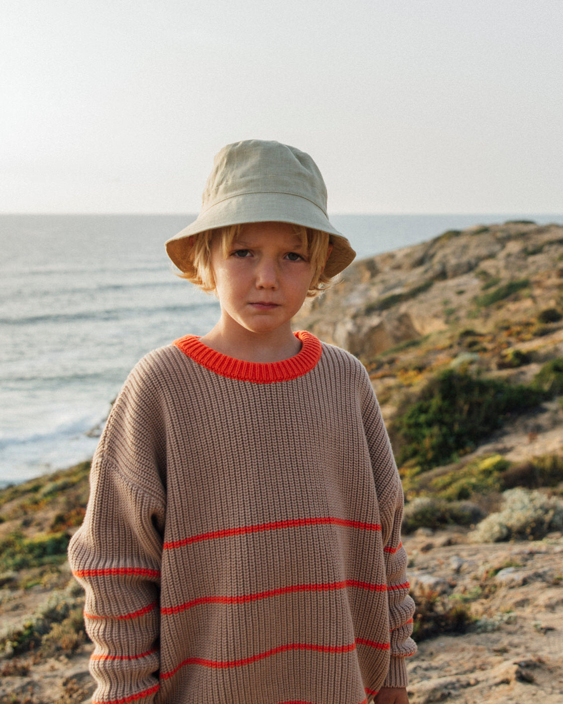 Essential Sweater poppy stripes