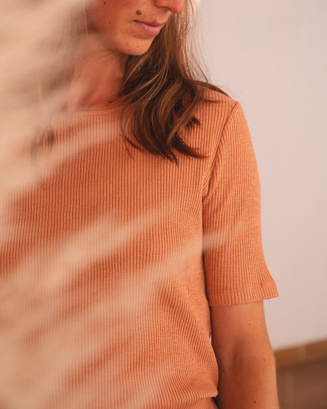 Rib T-Shirt sandstone