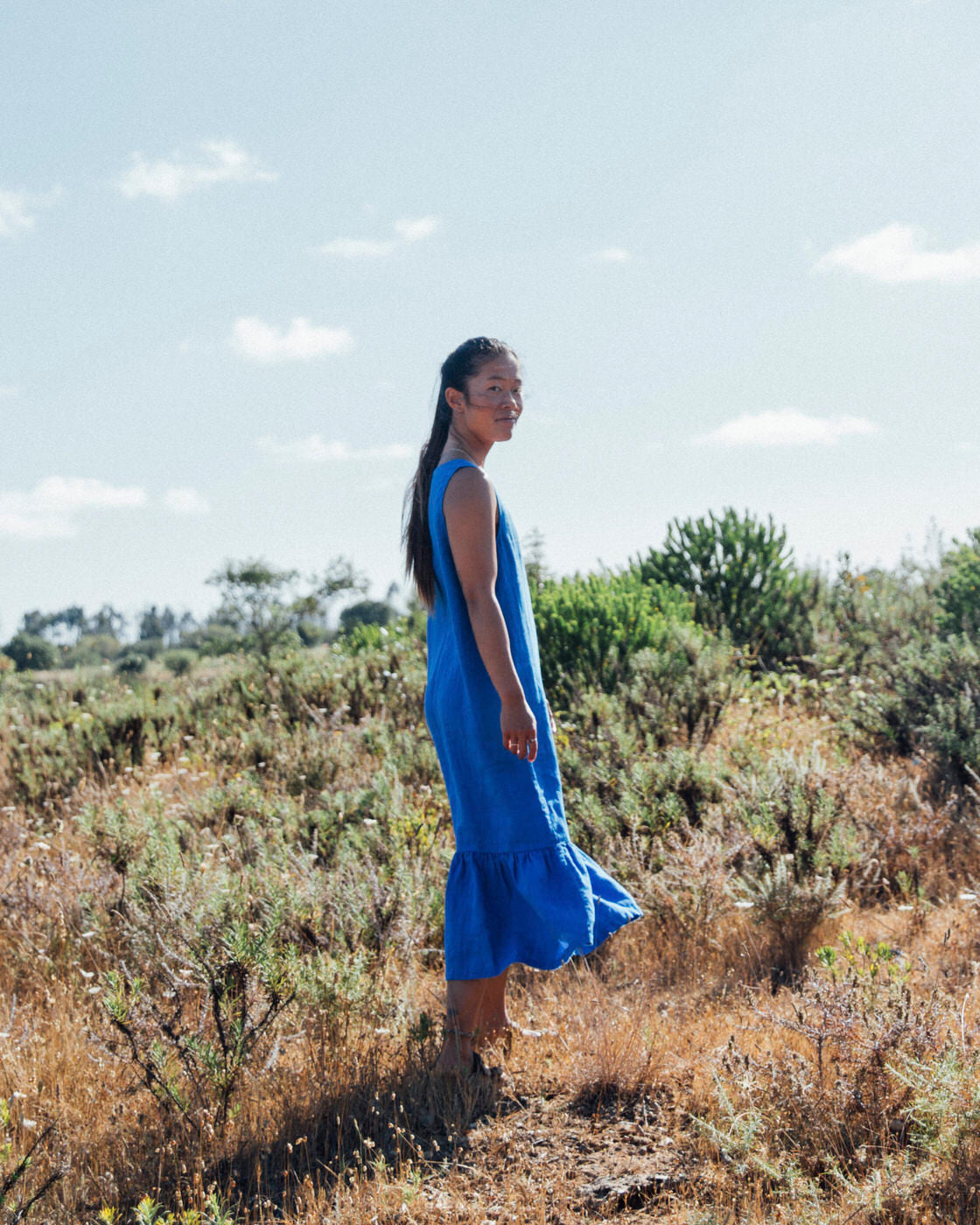 Frill Dress lapis