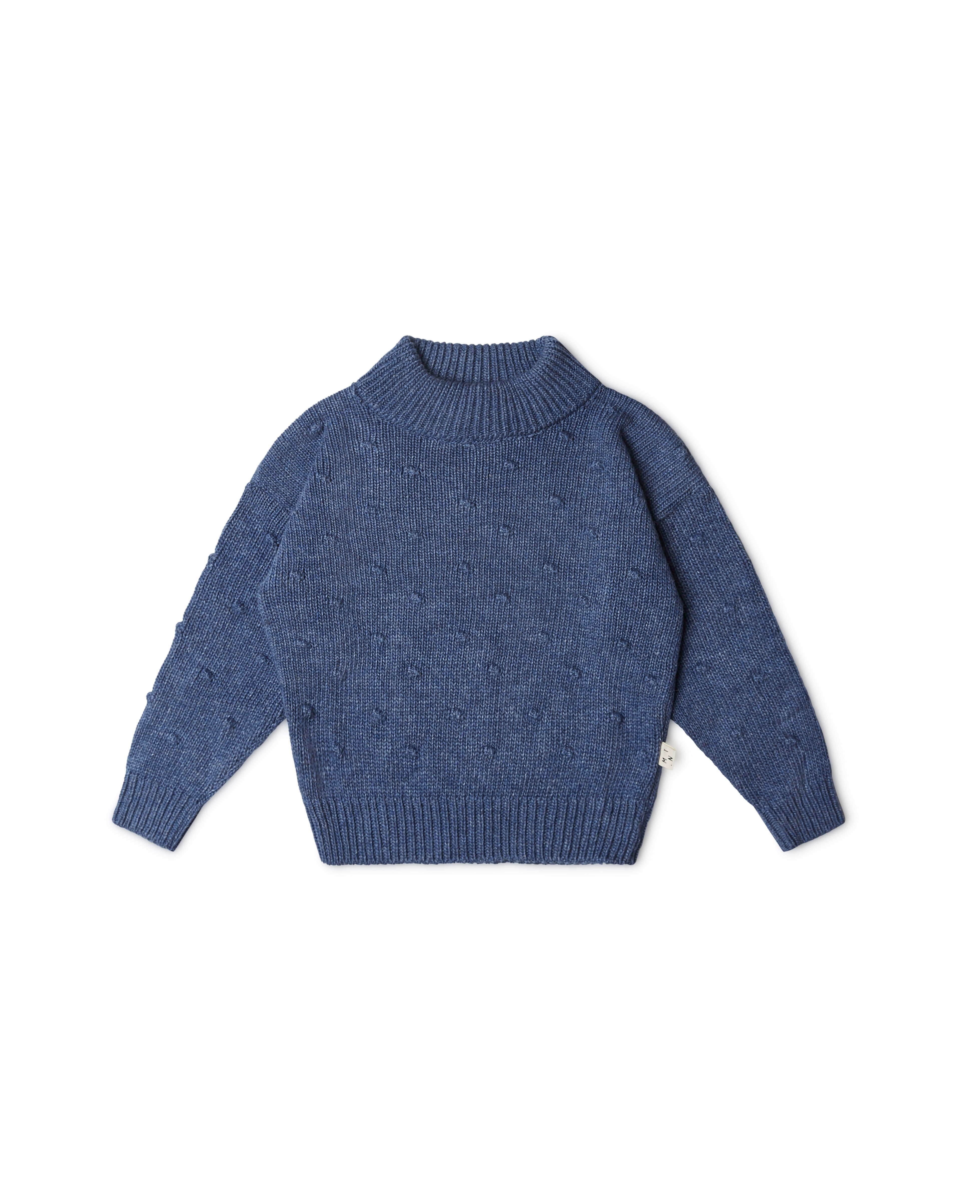 Bobble Sweater Kids thunder blue