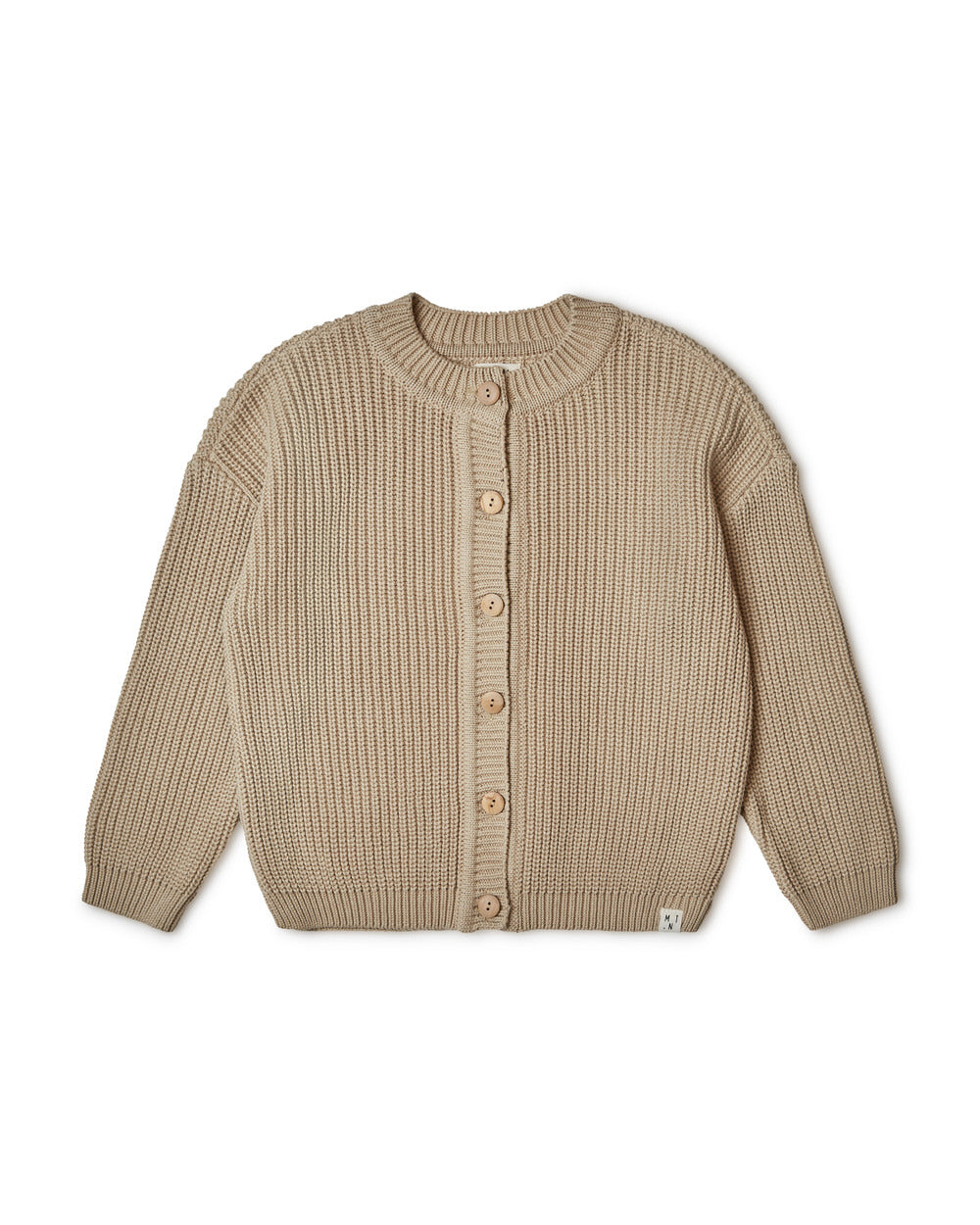 Crewneck Cotton Cardigan dune