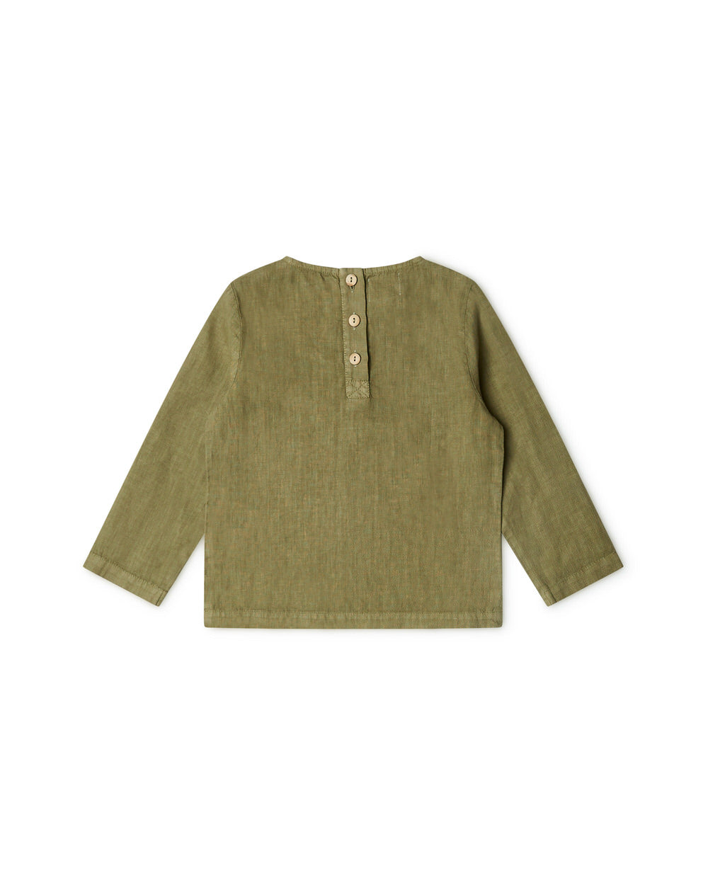 Longsleeve Linen Top olive