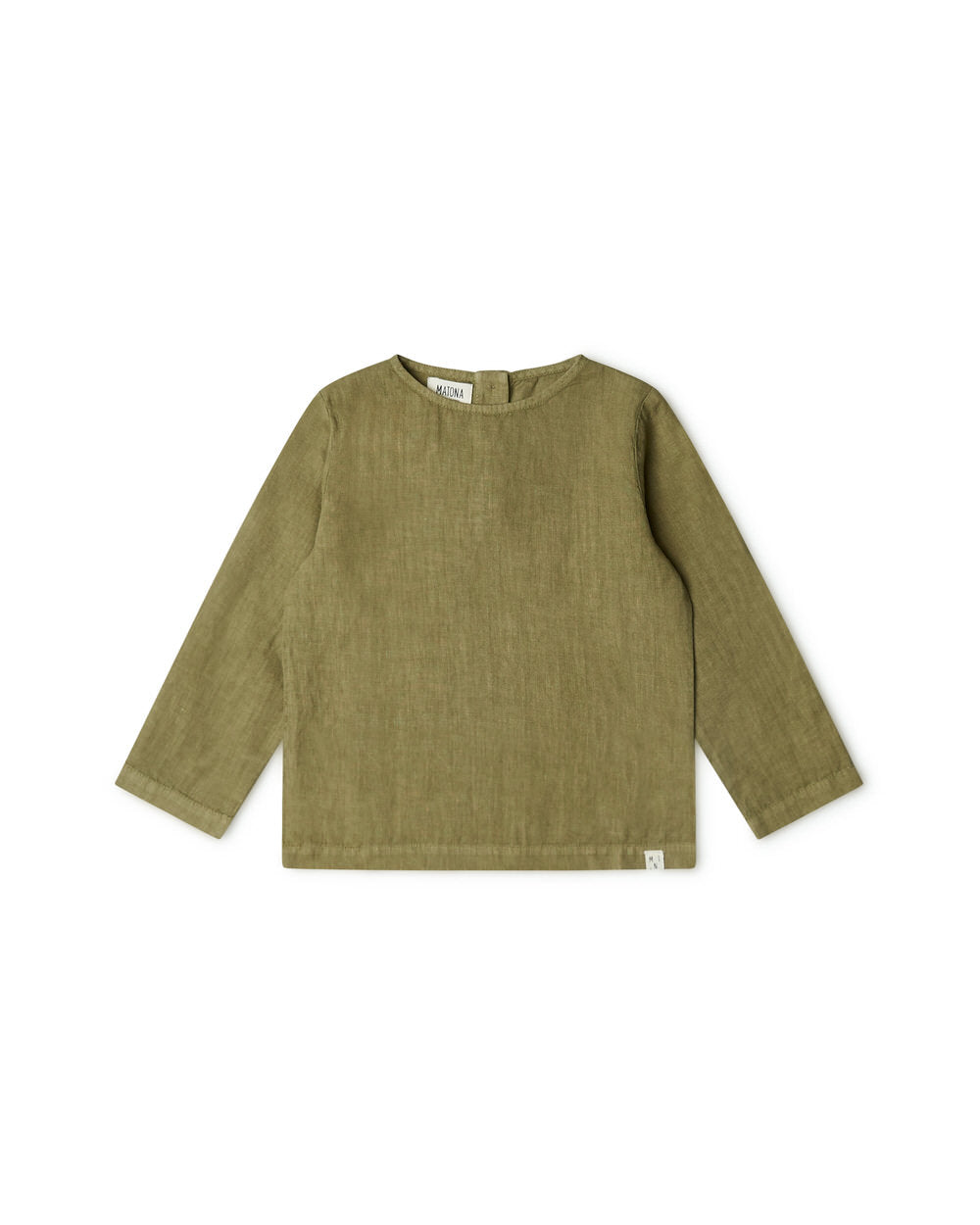 Longsleeve Linen Top olive