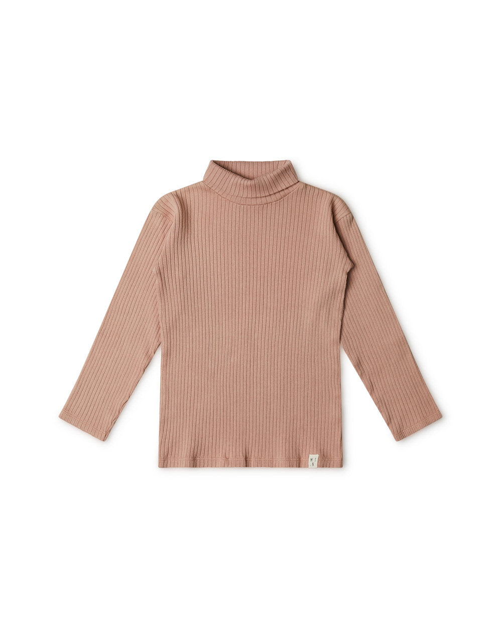 Ribbed Turtleneck terracotta