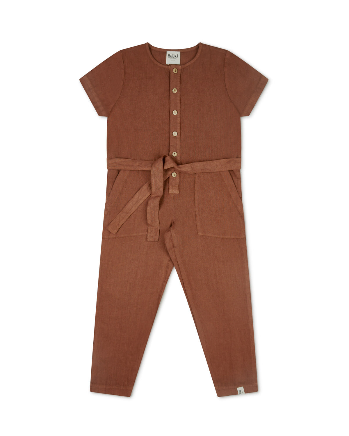 Short-Sleeved Overall sienna