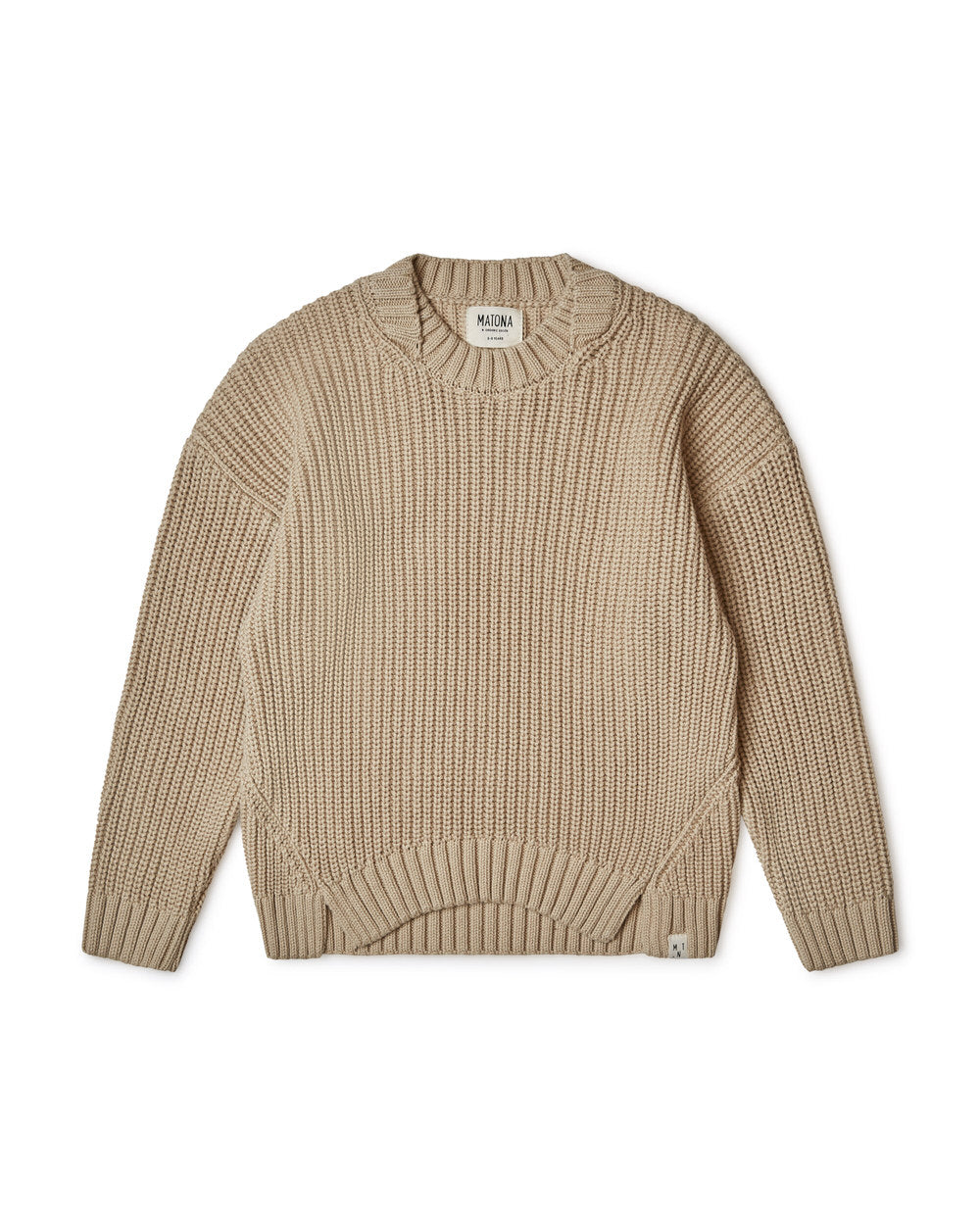 Regular Cotton Sweater Kids dune